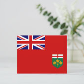 Flagge von Ontario Postkarte (Stehend Vorderseite)