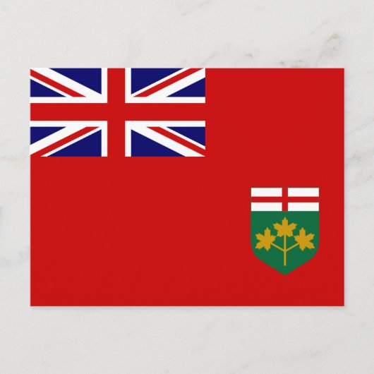 Flagge von Ontario Postkarte (Vorderseite)