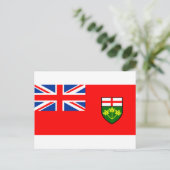 Flagge von Ontario Postkarte (Stehend Vorderseite)