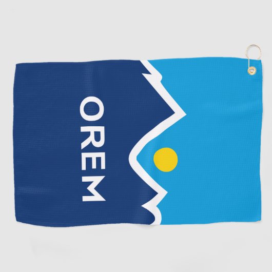 Flagge von Orem, Utah Golfhandtuch (Horizontal)