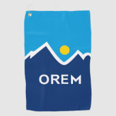 Flagge von Orem, Utah Golfhandtuch (Vorderseite)