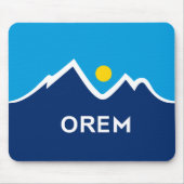 Flagge von Orem, Utah Mousepad (Vorne)