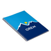 Flagge von Orem, Utah Pair of Cufflinks Notizblock (Rechte Seite)