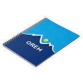 Flagge von Orem, Utah Pair of Cufflinks Notizblock (Linke Seite)