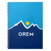 Flagge von Orem, Utah Pair of Cufflinks Notizblock (Vorderseite)