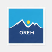 Flagge von Orem, Utah Serviette (Vorderseite)