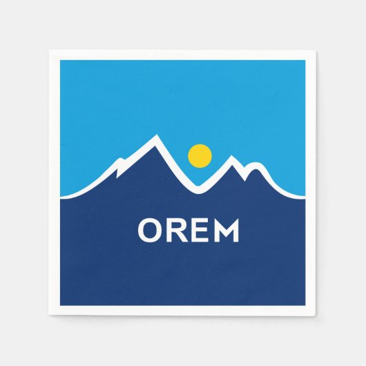 Flagge von Orem, Utah Serviette (Vorderseite)