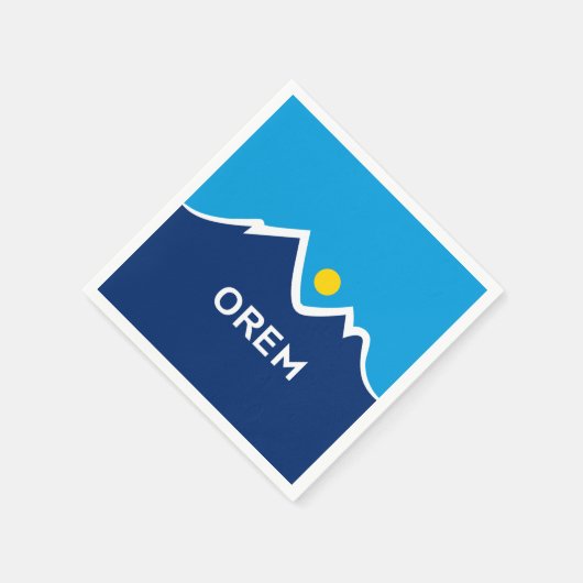 Flagge von Orem, Utah Serviette (Ecke)