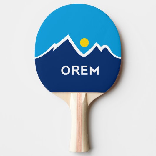 Flagge von Orem, Utah Tischtennis Schläger (Vorderseite)