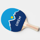 Flagge von Orem, Utah Tischtennis Schläger (Seitenansicht)