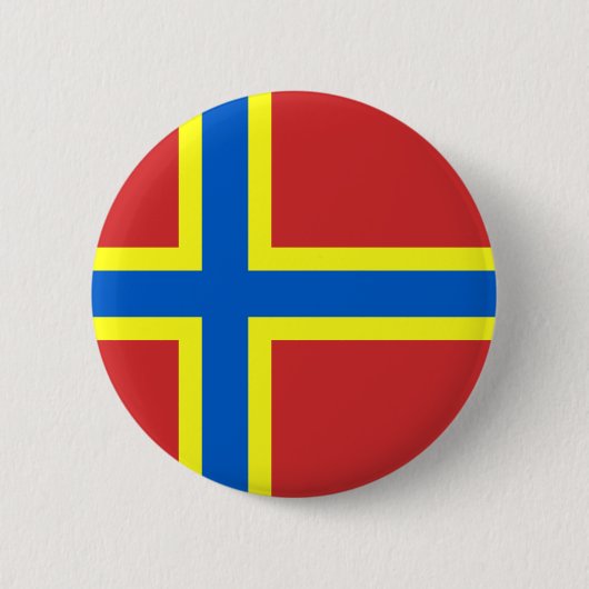 Flagge von Orkney Button (Vorderseite)