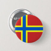 Flagge von Orkney Button (Vorne & Hinten)