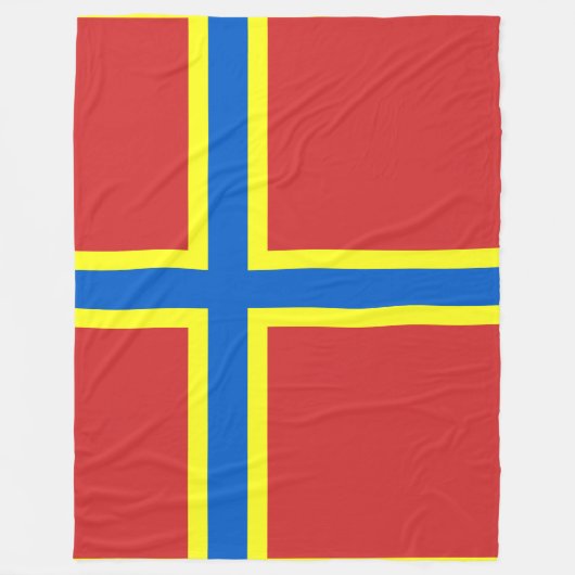 Flagge von Orkney Fleecedecke (Vorderseite)