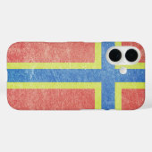 Flagge von Orkney Grunge Case-Mate iPhone Hülle (Rückseite (Horizontal))