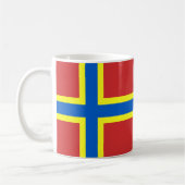 Flagge von Orkney Kaffeetasse (Links)