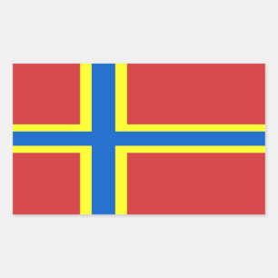 Flagge von Orkney Rechteckiger Aufkleber