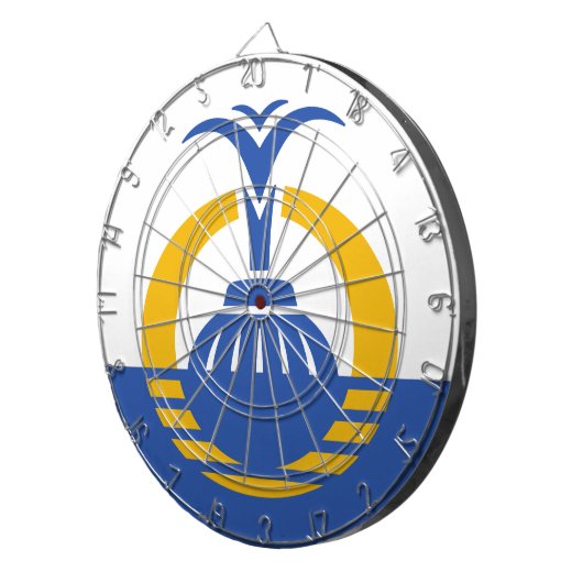 Flagge von Orlando, Florida. Dartscheibe (Vorderseite rechts)