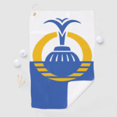 Flagge von Orlando, Florida. Golfhandtuch (Insitu)