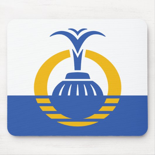 Flagge von Orlando, Florida. Mousepad (Vorne)