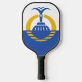 Flagge von Orlando, Florida. Pickleball Schläger (Vorderseite)