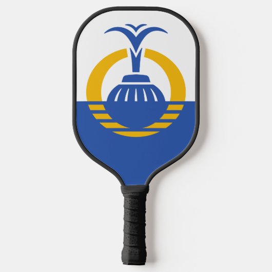 Flagge von Orlando, Florida. Pickleball Schläger (Rückseite)