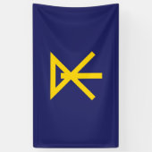 Flagge von Osaka (Japan) Banner (Vertikal)