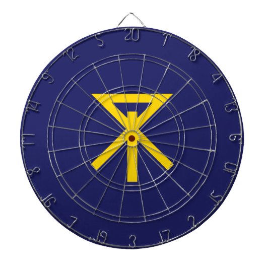 Flagge von Osaka (Japan) Dartscheibe (vorne)