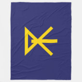 Flagge von Osaka (Japan) Fleecedecke (Vorderseite)