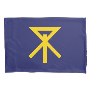 Flagge von Osaka (Japan) Kissenbezug