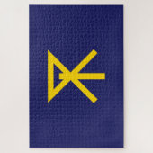 Flagge von Osaka (Japan) Puzzle (Vertikal)