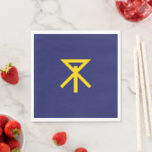 Flagge von Osaka (Japan) Serviette (Beispiel)