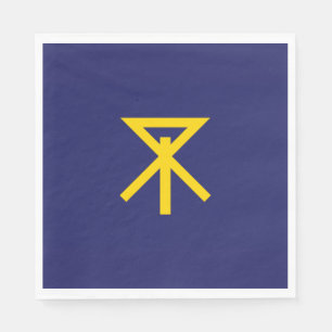 Flagge von Osaka (Japan) Serviette