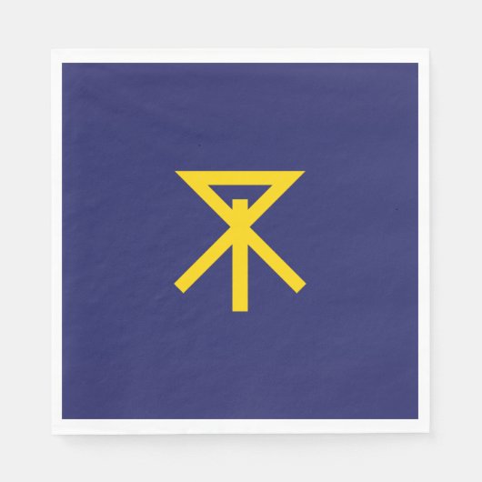 Flagge von Osaka (Japan) Serviette (Vorderseite)