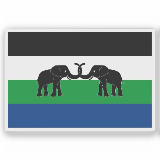 Flagge von Ostcaprivi, Republik Südafrika Aufkleber (Vorderseite)