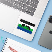 Flagge von Ostcaprivi, Republik Südafrika Aufkleber (Laptop mit iPhone)