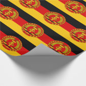 Flagge von Ostdeutschland - Flagge der DDR (DDR) - Geschenkpapier (Ecke)