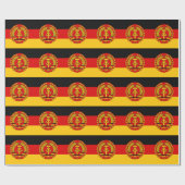 Flagge von Ostdeutschland - Flagge der DDR (DDR) - Geschenkpapier (Flach)