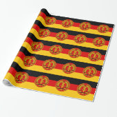 Flagge von Ostdeutschland - Flagge der DDR (DDR) - Geschenkpapier (Ungerollt)