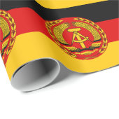 Flagge von Ostdeutschland - Flagge der DDR (DDR) - Geschenkpapier (Rolleneckpunkt)