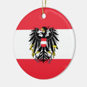 Flagge von Österreich - Flagge Österreichs Keramikornament (Links)
