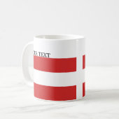Flagge von Österreich Kaffeetasse (Vorderseite Links)