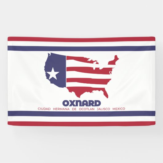 Flagge von Oxnard (Kalifornien) Banner (Horizontal)