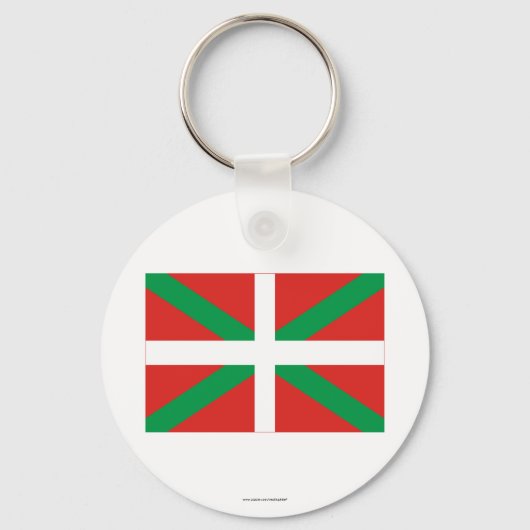 Flagge von País Vasco (Euskadi) Schlüsselanhänger (Vorderseite)