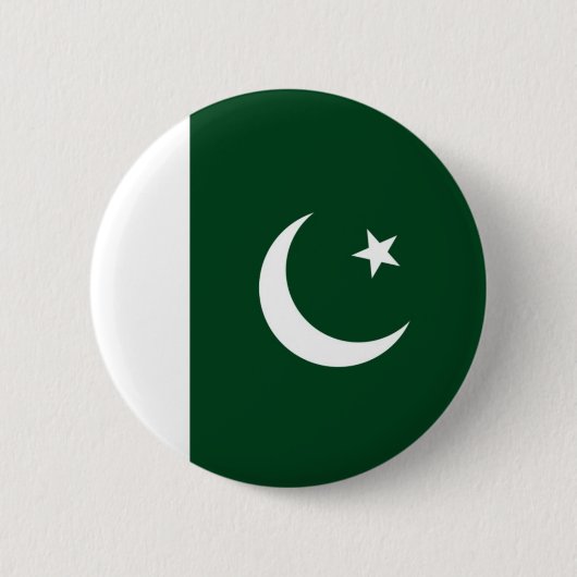 Flagge von Pakistan auf Button-/Knopf-Abzeichen Button (Vorderseite)