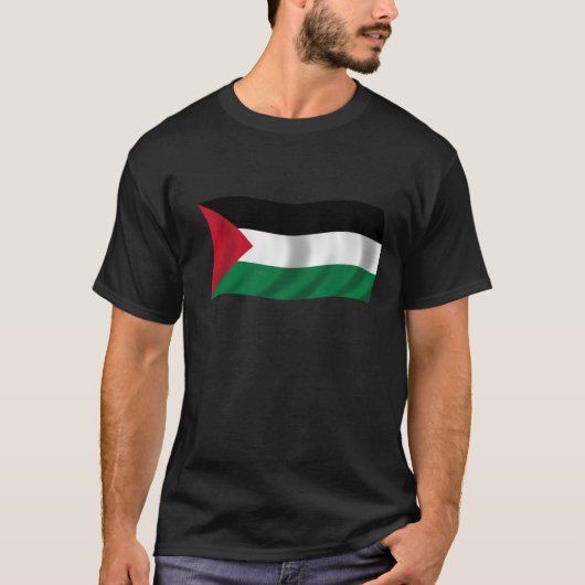 Flagge von Palästina T-Shirt (Vorderseite)