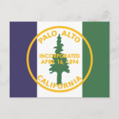 Flagge von Palo Alto, Kalifornien Postkarte (Vorderseite)