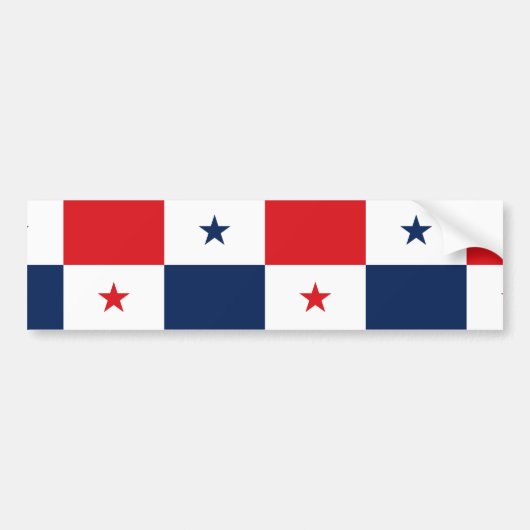 Flagge von Panama Autoaufkleber (Vorne)