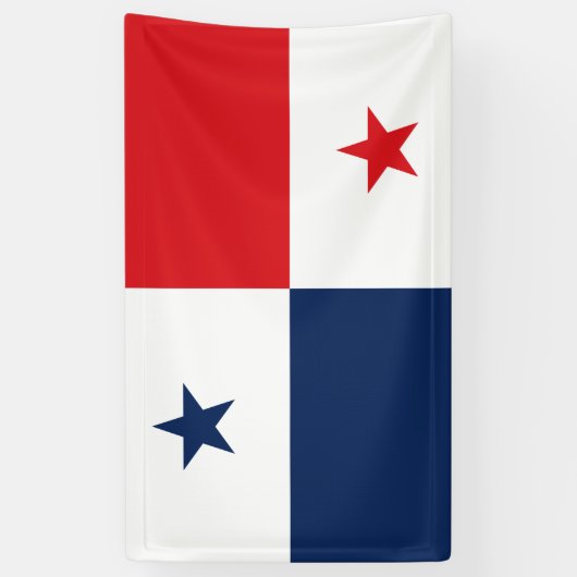 Flagge von Panama Banner (Vertikal)
