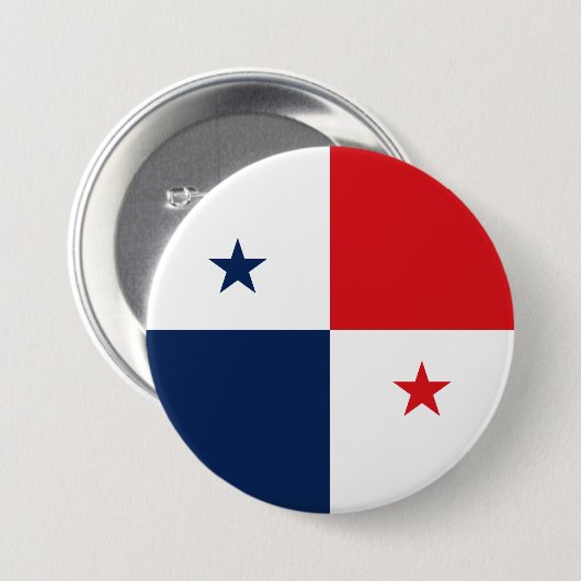 Flagge von Panama Button (Vorne & Hinten)