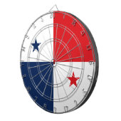 Flagge von Panama Dartscheibe (Vorderseite rechts)